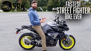The 2017 Yamaha FZ-10 is insane! You don't want one of these bikes because of how scary fast it is! With it's cross plane cam shaft this street fighter bike has monster amounts of low end torque! Check out srkcycles.com to see our inventory of bikes! | Bikes and Beards