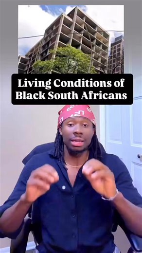 🙈🇿🇦 Must watch : Living condition of black South Africans -The black South African have the lowest human development index (HDI) in the world - They re largely uneducated,poorly raised and generally lazy people.