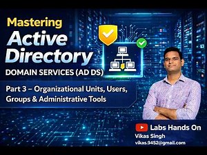 Mastering Active Directory (AD DS) | Part 3 | Organizational Units, Users, Groups & AD Admin Tools