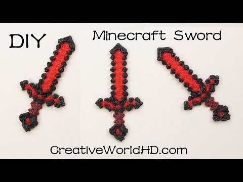 How to Make Minecraft Sword - 3D Printing Pen/Scribbler DIY Tutorial