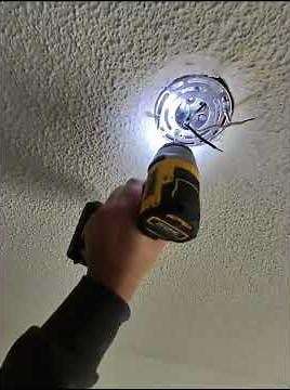 How to replace a light fixture.