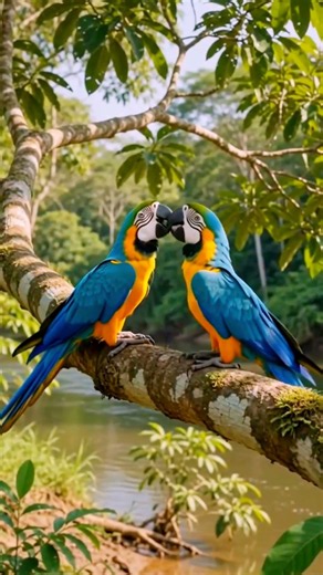 Amazon rainforest #documentary #wildlife #worldhistory #facts |Blue-and-Yellow Macaw