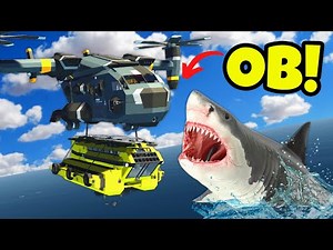 We Used a SUBMARINE to Survive SHARKS in Stormworks Multiplayer!