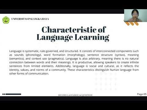 Second Language Acquisition: Language Learning vs Language Acquisition from group 1