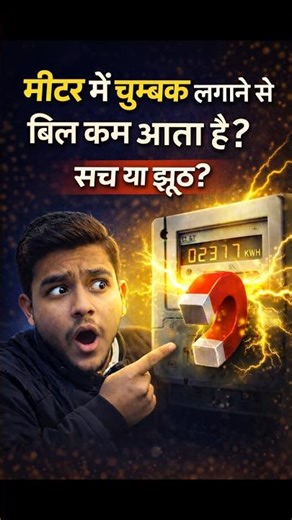 Smart Meter Magnet Lagane Ka Result | Electric Meter Hack Ka Parda Faash #Shorts