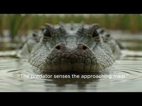 Nile Crocodile vs Zebra | Dangerous Morning River Crossing Hunt 🐊🦓