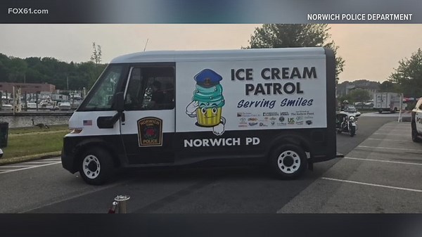 First police-operated, all-electric ice cream truck in the US unveiled in Connecticut