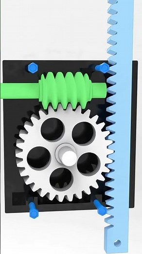 worm gear mechanism #knowledge #lifehack #howitworks #mechanism