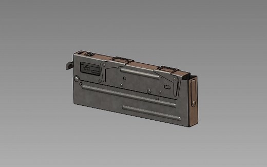 PP90冲锋枪-折叠动画演示 从盒子变成冲锋枪