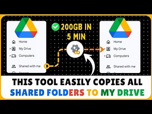 Google Drive Copy Shared Folders to My Drive Tool #gdrive #cloudbackup
