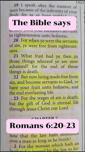 For the wages of sin is death; but the gift of God is eternal life through Jesus Christ our Lord. Romans 6:23 #BibleExposition | Marites Achas