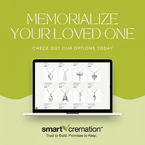 Memorialize your loved one and keep them close to your heart with our cremation jewelry. With over 100 options, we have something that will both suit your style and remind you of your loved one each time you look at it. https://bit.ly/3Y8yvqM | SMART Cremation | Facebook