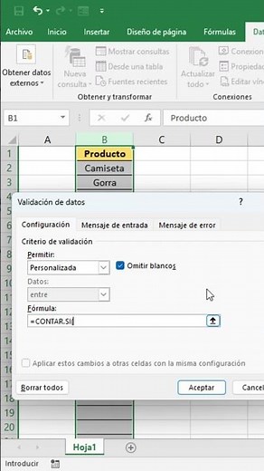 How to avoid duplicate data in Excel (data validation trick) #excel #shorts #exceltips
