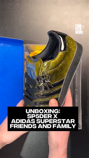 Complex Sneakers on Instagram: "Here’s a detailed unboxing of the Friends and Family pair of the @sp5derworldwide x Adidas Superstar 🕷️ Would you cop?"