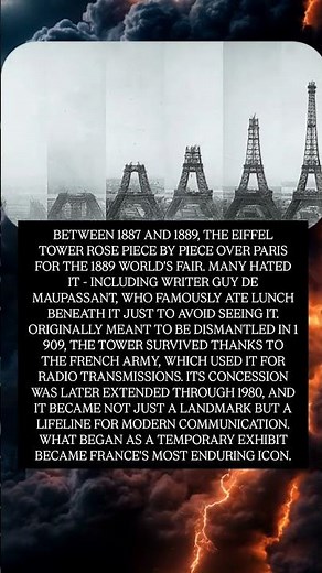 Building the Eiffel Tower #history #france