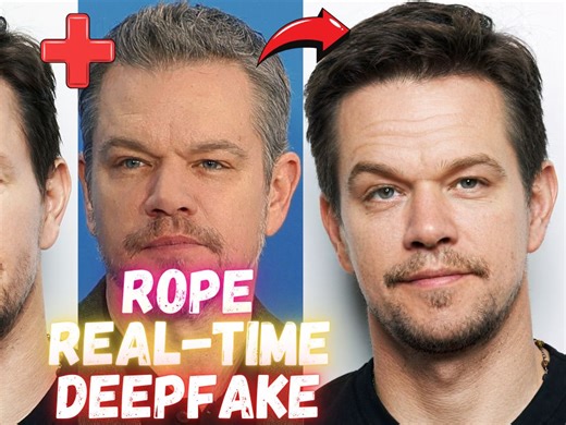 Real Time Webcam DeepFake ⧸ Face Swapping with Rope Pearl Live - 1-Click Install