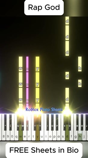 Eminem - Rap God | Roblox Piano 🔥 #piano #pianoshorts #roblox #shorts #shortvideo