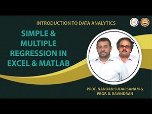Simple and Multiple Regression in Excel and Matlab
