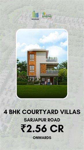 Buildiko Ventures | Bangalore Villas | Some days you want sunlight. Some days you want silence. Some days you just want space. A private courtyard and multiple outdoor corners... | Instagram