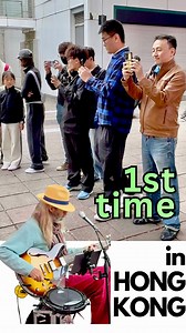 509K views · 23K reactions | First Time in HONG KONG China - ‘Jumping Jack Flash’ (Stones cover) #Stones #looper #busking #busking Marcela Wilschova | Markus K | Facebook