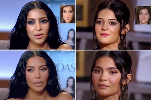 AI reveals what the Kardashians would look like without cosmetic work