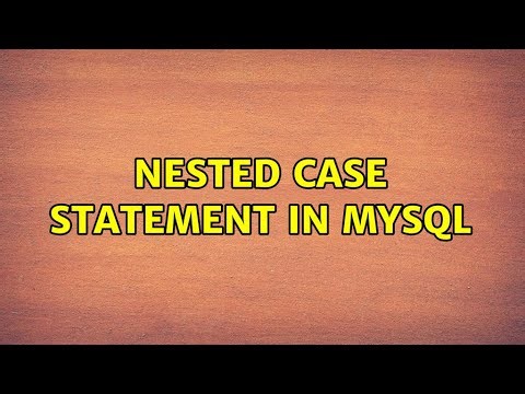 Nested case statement in MYSQL