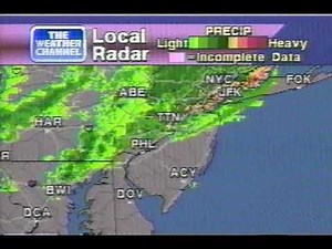 Weather Channel Local Forecast, 1158 PM Monday May 19 1997