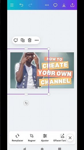 Remplacer une photo en un clic sur Canva (Tuto rapide avec un téléphone)