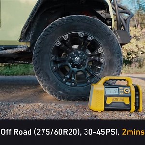 Specially designed for SUVs & Offroad car tires! 36% OFF Now. ✅ Heavy-duty design & rapid inflation<30s ✅ 4000mAh battery for cordelss inflation,extra convenient ✅Integrated onboard storage | AstroAI | Facebook