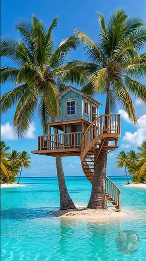 The Beach Had Everything — Matteo Decided It Needed a Tree House Too 🌴🏡✨