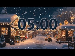 5-Minute Christmas Countdown Timer 🎄 | Festive Music & Alarm