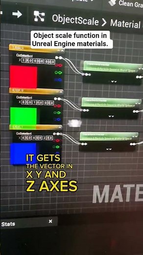 object scale function in unreal engine materials #ue5 #gamedev #techart