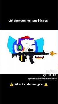 #chickengun vs emoji cat #chickengunmeme emoji cat ❌