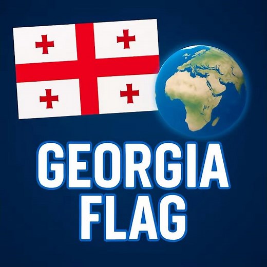 🇬🇪 Why does the Georgia Flag have five crosses?