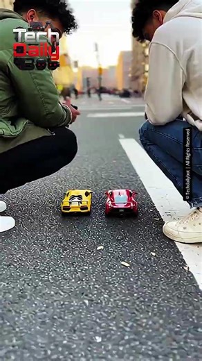 Mini Lamborghini vs Ferrari Remote Control Street Race! #shorts #car #lamborghini #drift #bmw
