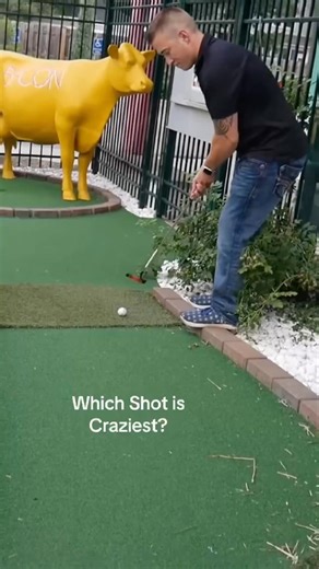 Best Putts You’ll Ever Watch 😱 #minigolf #golf #minigolfing #holeinone #shorts