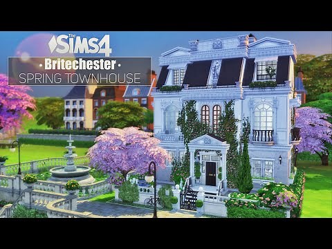 🌺 Spring TownHouse with Story • Britechester | NoCC | THE SIMS 4