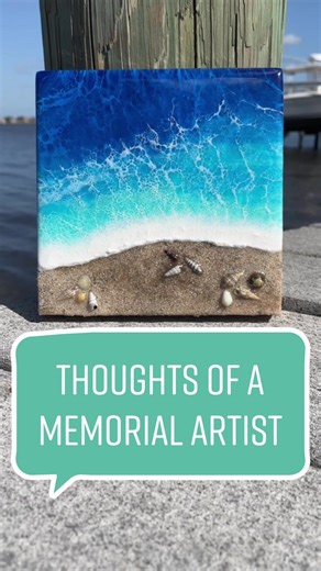 Unique Memorial Artwork with Cremated Remains | Art by JennaLynn
