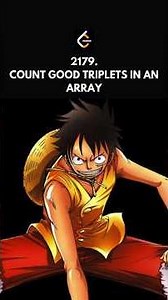 Leetcode 2179. Count Good Triplets in an Array | #onepiece #leetcode #coding #programming #code