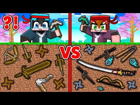 Encontramos Armas NINJA Reales Enterradas en Minecraft...