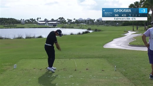Ryo Ishikawa | Round 1 | 9th hole | Shot 1 | 2026 Bahamas Classic Atlantis