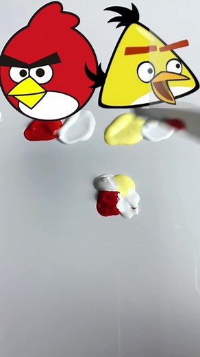 Color Mixing Angry Birds Characters | Cartoon Art