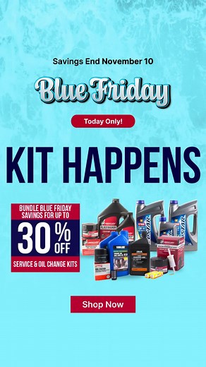 Today Only! Stack your Blue Friday coupon codes to save up to 30% OFF all kits—service, oil change, and gear lube kits included. Use Blue Friday codes for up to $75 OFF Get Free Shipping over $99. Kit Happens—but savings like this don’t! Offer ends tonight. | PartsVu