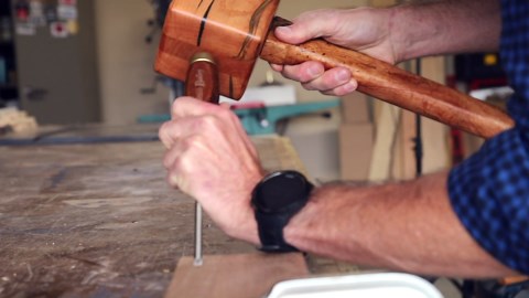 How To Make An EPOXY Inlaid Wooden Mallet - Epoxy Resin & Woodworking