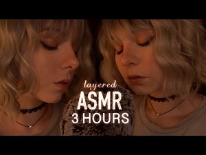 3h layered ASMR | 200% Close Up Clicky Mouth Sounds & Unintelligible Whispering - Fireplace Ambience