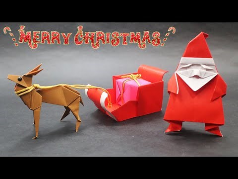 Part 1 - How to make Christmas Santa Claus Sleigh | Easy Basic Simple Origami By Jo Nakashima