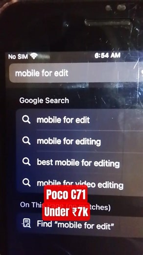 Mobile For Edit 🤯POCO C71 Review🔥|120 Hz Large 6.88 Display| 32 MP Dual Camera 📸 | At Just ®️S 6799!