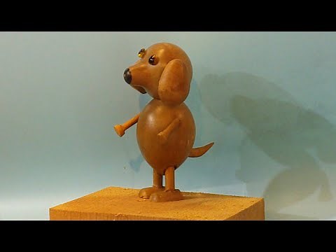 Not another adorable dog!!!!! wood turning #101