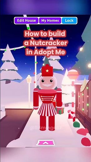 Adopt Me Nutcracker Tutorial🥜 #adoptme #robloxadoptme #adoptmebuilding