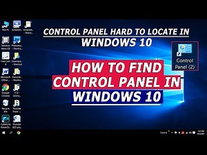 Where is Control Panel Location in Windows 10 #pc #controlpanel